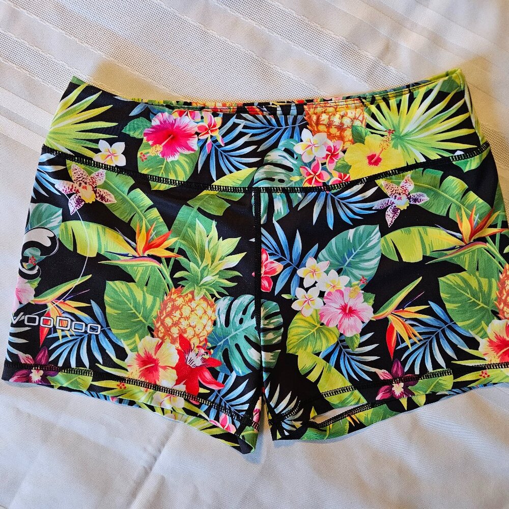 Barbell VooDoo Tropical Shorties Booty Shorts